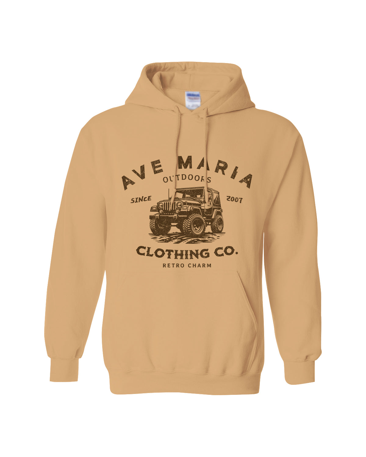 AM Jeep Brown, Hoodie (FF)