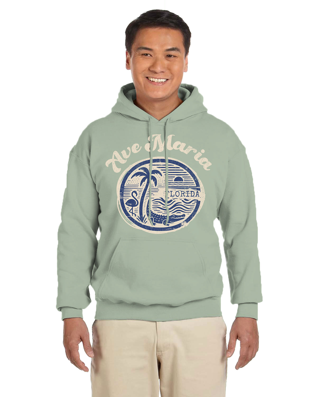 Flamingo Palm, Hoodie (FF)